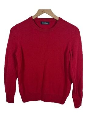 NAADAM Women’s 100% Cashmere Sweater Red Size M Cozy Quiet Luxury Capsule Basic